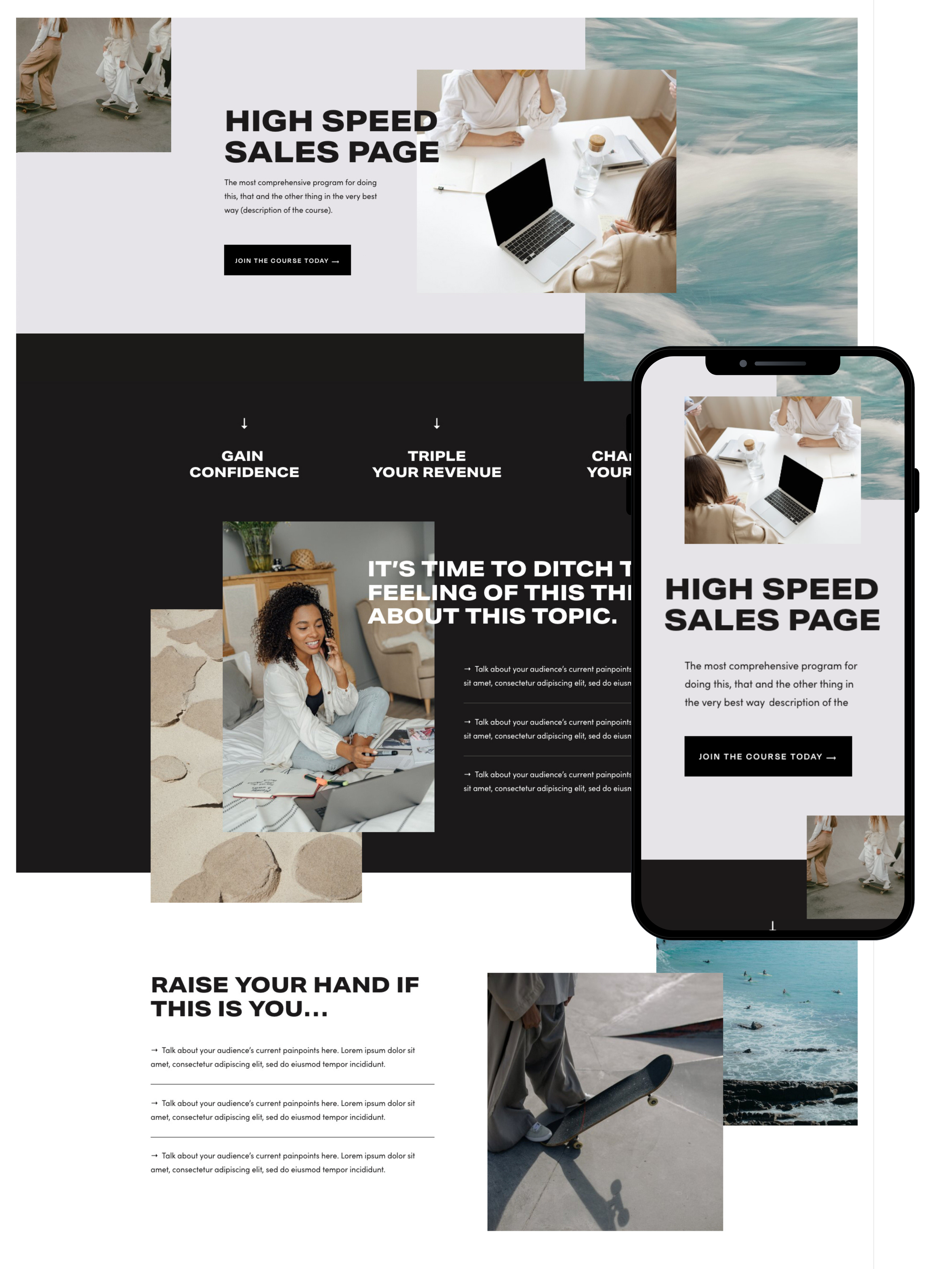 Sales Page Design | Elite Launch Design - Create in Detroit ,MI for Higher Conversions