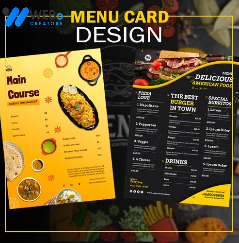 Restaurant digital menu board Detroit ,MI menu printing services online food menu design 2026